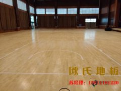 室內籃球（qiú）場木地板施工